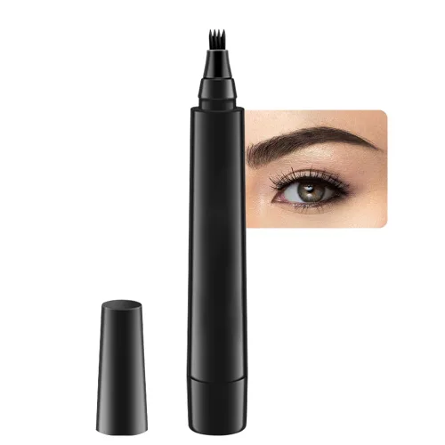 Vista 9 de Lápiz de tinta para cejas de Brow Stylist - Micro lápiz para cejas de 4 puntas con juego de elevación y agarre, con 3 plantillas para cejas