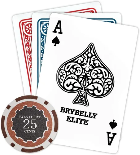 Vista 3 de Brybelly Eclipse - Fichas de póquer pesadas de 0.49 oz (0.49 oz), 50