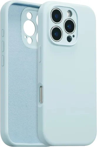 Vista 111 de Funda de silicona para iPhone Air, con [protección completa de la cámara] [forro de microfibra suave antiarañazos], funda de silicona líquida ultra