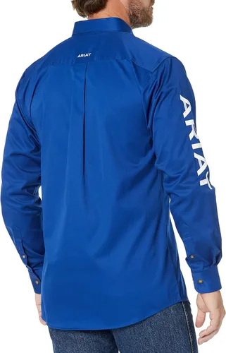 Vista 2 de ARIAT Hombre MNS Team Logo Sarga FTD Ls Shrt UltmWht