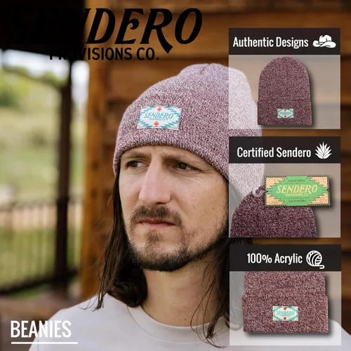 Vista 2 de Sendero Provisions Co. Gorro clásico con puños para exteriores para hombre y mujer