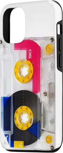 Vista 2 de iPhone 12/12 Pro Vintage Cassette Tape Retro 80s 90s Music Mixtape Case