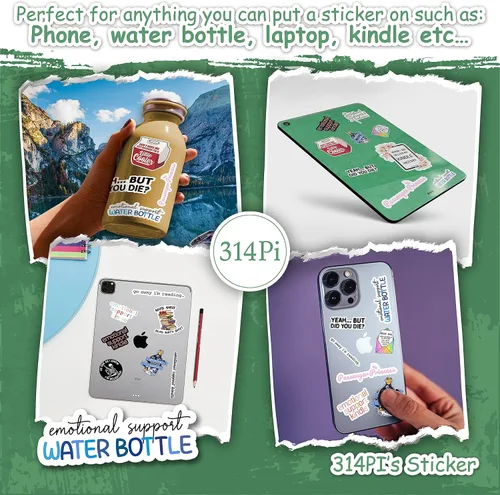 Vista 4 de 314PI Calcomanías de apoyo emocional, calcomanías troqueladas para computadora portátil, funda de teléfono, libros, Kindle y más (tamaño 5 pulgadas)