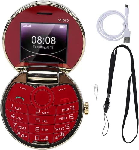 Vista 10 de Teléfono celular, pantalla dual de 1.77 pulgadas, doble tarjeta en espera, botones grandes, sonido claro, MP3, FM, Bluetooth, teléfono móvil
