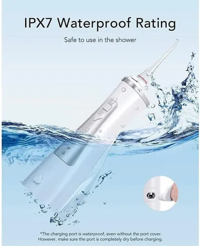 Vista 7 de Irrigador dental inalámbrico avanzado para dientes, encías, aparatos ortopédicos, encías, aparatos ortopédicos, cuidado dental, irrigador oral