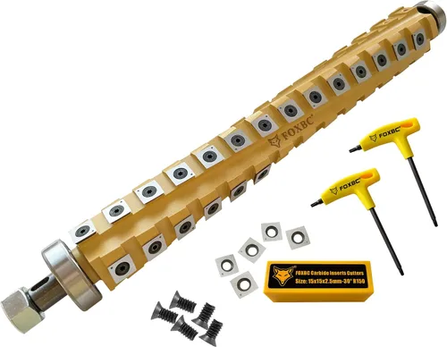 Vista 3 de FOXBC OEM Cabezal de corte helicoidal espiral de 13 pulgadas para DeWalt DW735 DW735X cepilladora