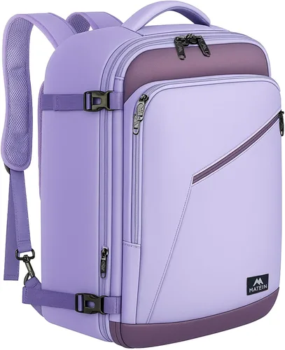Vista 35 de MATEIN - Mochila de viaje extragrande de 10.56 galones, mochila de viaje ampliable apta para aerolíneas, para viajeros de fin de semana, hombres