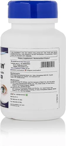 Vista 3 de NACHT Eyevita Cuidado de los Ojos con Arándano Luteína Zeaxantina Vitaminas - 60 Tabletas