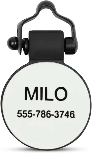 Vista 11 de SiliDog - La placa silenciosa original de silicona para perro - Identificación personalizada grabada sin sonido para mascotas - Como se ve en Shark