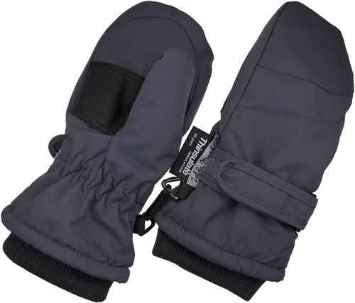 Vista 32 de Zelda Matilda - Mitones impermeables de invierno para niños pequeños y bebés, aislación de 3M Thinsulate 100G Negro