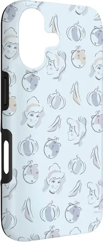 Vista 3 de Disney Carcasa para iPhone 17, diseño de acuarela de Cenicienta, color azul