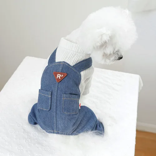 Vista 26 de Ropa de invierno para perros, overoles elegantes para mascotas para perros pequeños y medianos, lindo mono para cachorros, ropa clásica para perros