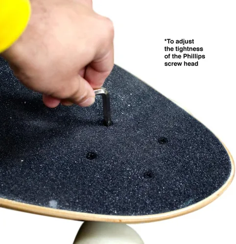 Vista 5 de Yocaher Monopatín Longboard Multifuncional Y-Tool Herramienta de Patín Tamaño de Bolsillo Todo en uno (1 pc)