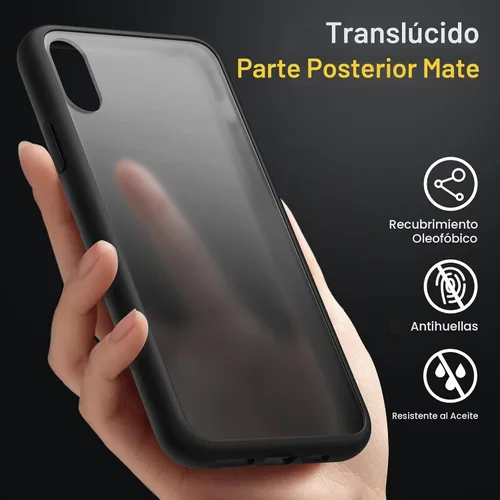 Vista 4 de JETech Funda mate para iPhone XR, color negro