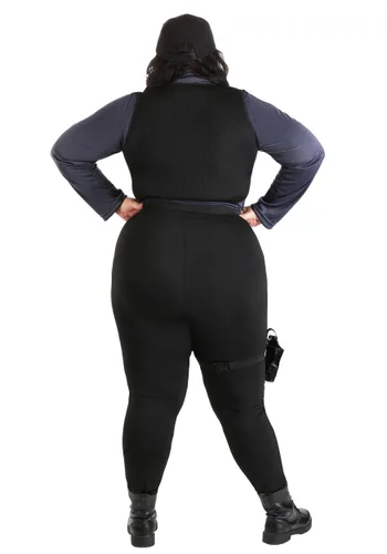 Vista 4 de Disfraz SWAT Babe para Mujer Talla Plus Multicolor