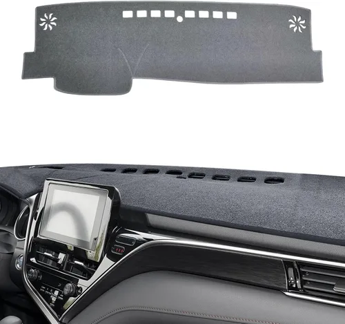 Vista 8 de POSAID Funda para salpicadero de Toyota Camry 2011, 2010, 2009, 2008, 2007, ajuste personalizado, para Toyota Camry 2011-2007, color negro 07-11