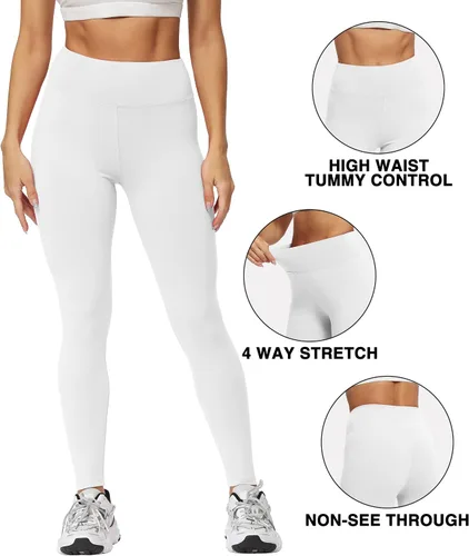 Vista 6 de Natural Feelings - Leggings de cintura alta para mujer, ultrasuaves, elásticos, opacos, ajustados, para yoga, talla única y talla extragrande