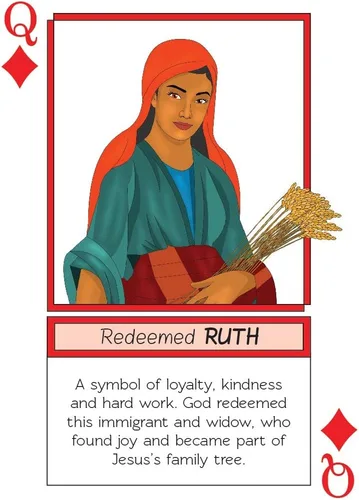 Vista 2 de Kulture Games Playing Cards: Bible Legends - Diversos personajes de la Biblia, historias y versículos bíblicos alentadores - Juego de cartas