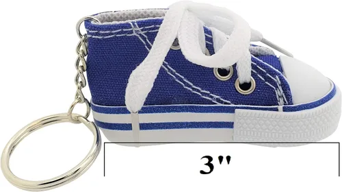 Vista 3 de Miniatura Zapatilla Zapatilla Llaveros (3") 6 Colores Rosa, Azul Claro, Verde, Rojo, Azul, Negro. Mochilas, Llaveros