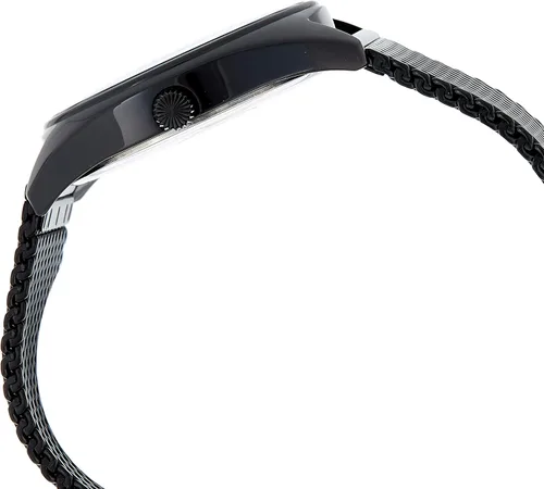 Vista 3 de Akribos XXIV AK1026 - Reloj de pulsera de malla de acero inoxidable de moda con esfera y ventana de fecha