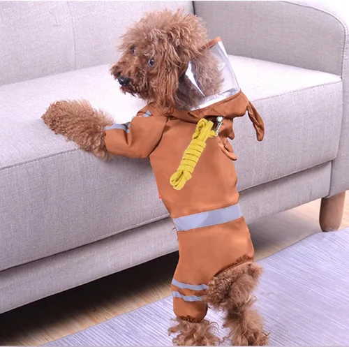 Vista 8 de Impermeable para perros, chaqueta impermeable para perros con rayas reflectantes de seguridad, poncho con capucha y correa para perros y cachorros