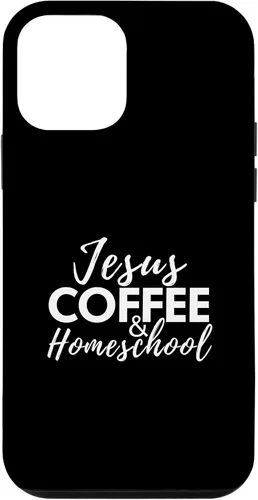Vista 16 de Jesus Coffee and Homeschool Christian Family Faith Coffee Case for iPhone 17