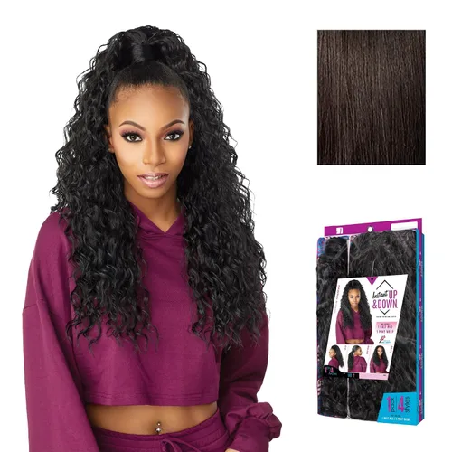 Vista 13 de Sensationnel Instant Updown Halfwig Pony-Iud 2, 1 JETBLACK