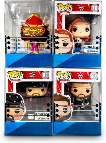 Vista 9 de Protector de caja de anillo de lucha – Funda protectora de plástico de 0.020 in de grosor compatible con figuras de vinilo Funko Pop de 4 pulgadas