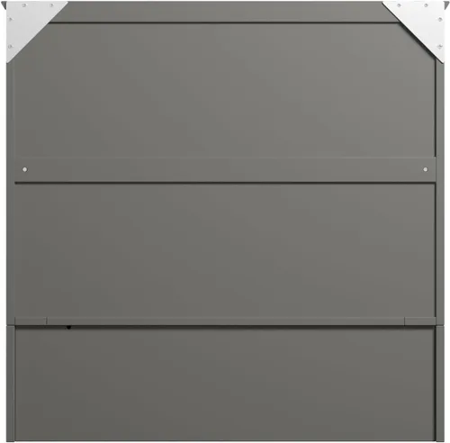 Vista 15 de AFI, Hamilton Twin XL Murphy - Cómoda de cama con colchón y cajón de 6 pulgadas, color gris