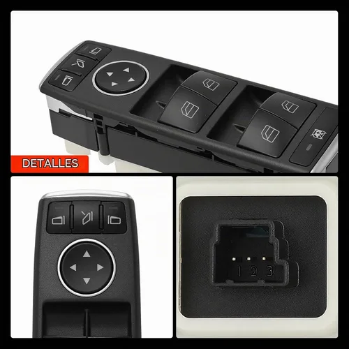 Vista 9 de A-Premium Interruptor de elevalunas eléctrico delantero izquierdo del lado Compatible con Mercedes-Benz C230, C250, C300, C350, C63 AMG, E350, E400