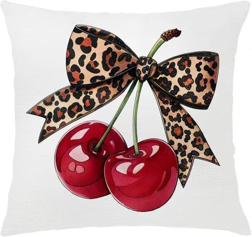Vista 27 de Trendy Leopard Cheetah Print Pillow Covers 18x18 Set of 4