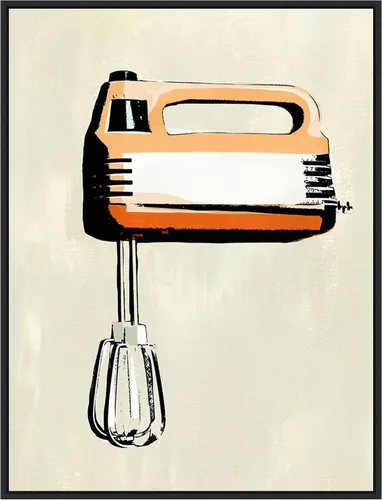 Vista 11 de Amanti Art Lienzo enmarcado para pared, 24 x 18 pulgadas, aparato de cocina retro III por Annie Warren, lienzo enmarcado para pared, obras de arte