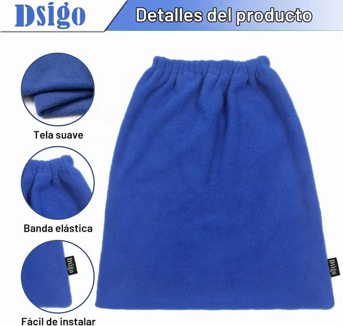 Vista 2 de DSIGO Filtro de Aspiradora para Tienda Retenedor Cubierta Reutilizable Azul Detentor de Polvo para Aspiradora