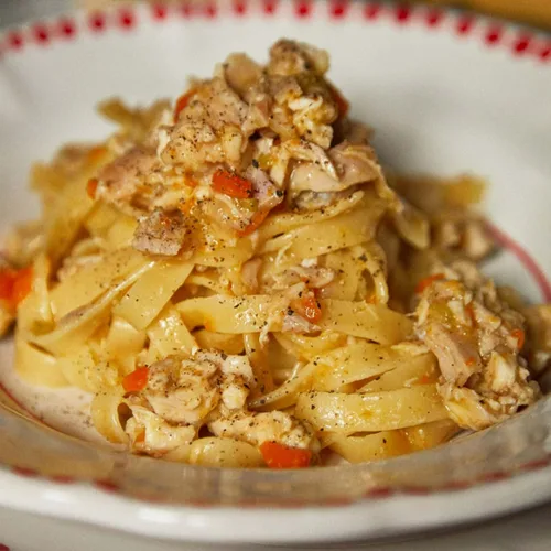 Vista 5 de Rummo Fettuccine Pasta N.15 - Fideos de pasta Fettuccine, pasta seca, fettuccine de trigo duro, importado de Italia, 16 onzas (paquete de 3)