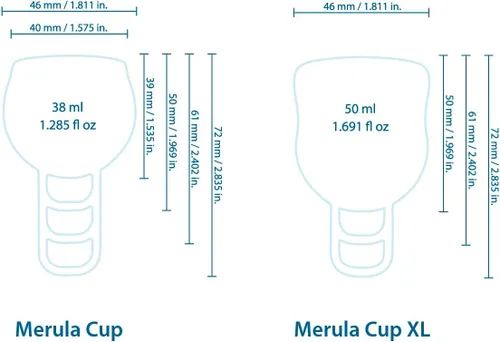 Vista 5 de Merula Copa menstrual Copa menstrual hecha de silicona de grado médico