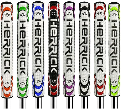 Vista 4 de Agarre de putter de golf para hombre, material de poliuretano, ligero, portátil, suave, muchos colores a elegir Negro/Rojo