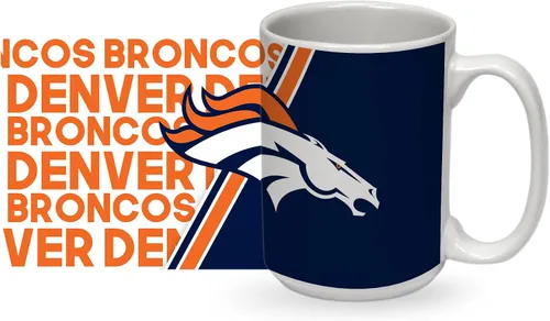 Vista 30 de Rico Industries NFL Football 15 oz White Ceramic Mug
