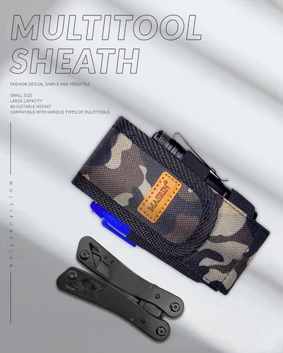 Vista 2 de Funda multiherramienta, funda multiherramienta para cinturón, funda multiherramienta, soporte para cinturón de bolsillo, bolsa de herramientas