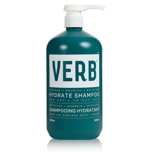 Vista 13 de VERB Hydrate Shampoo limpia el cabello seco y encrespado para reducir el encrespamiento y añadir humedad al cabello