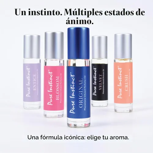 Vista 7 de Pure Instinct BLOSSOM - Perfume de aceite esencial con infusión de feromonas original, para sus mujeres, listo para la TSA