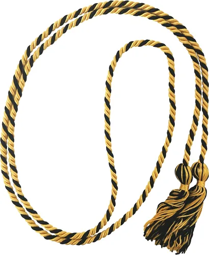 Vista 88 de Cordón de honor de graduación para graduaciones universitarias, escuela secundaria y más duradero y brillante (oro antiguo) - Paquete de 10