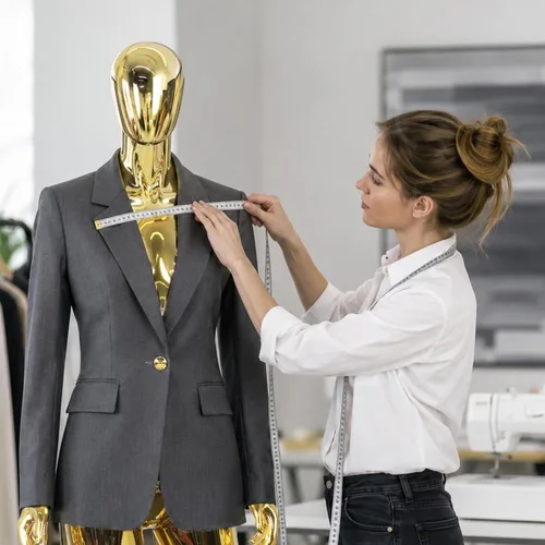Vista 5 de Maniquí de cuerpo completo femenino Forma Maniquí Torso Soporte Ajustable Plástico Maniquí desmontable Base de metal