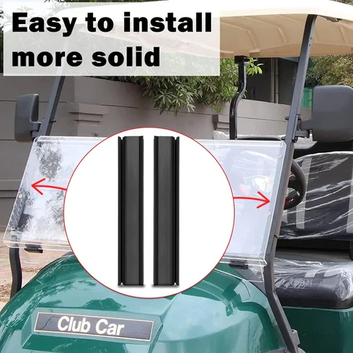 Vista 9 de Clips para parabrisas de carrito de golf, ajuste de banda de 1 x 1 pulgada, tubo para Club Car DS Club Car Precedent Tempo en adelante, carritos