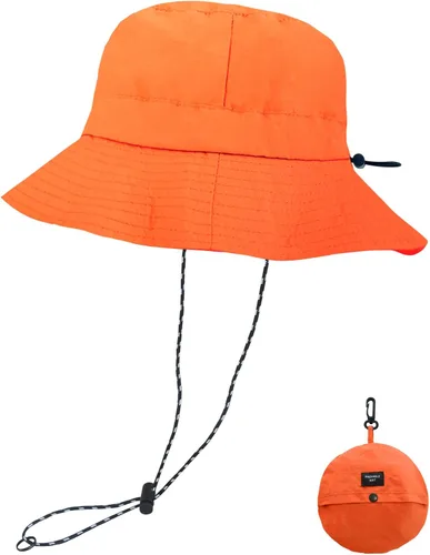 Vista 9 de NPQQUAN Sun Bucket Hats for Woman Men Lightweight Sun Hat Packable Foldable Beige