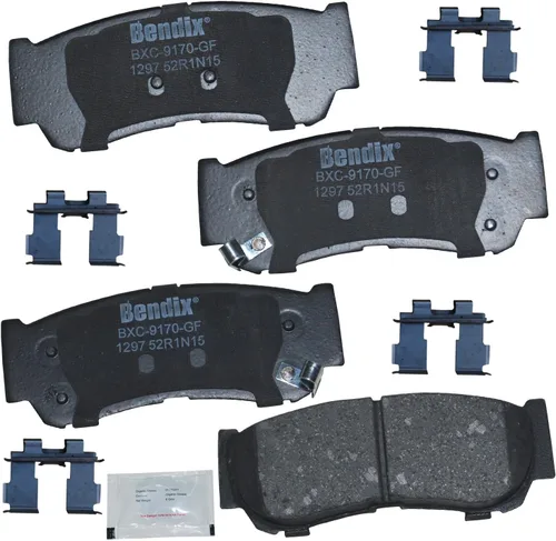 Vista 164 de Bendix Priority1 CFC154 - Juego de pastillas de freno de disco para Avanti II, Century, LeSabre, Regal, Riviera, chasis comercial, DeVille