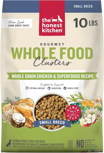 Vista 12 de The Honest Kitchen Alimento seco de grado humano para perros, alimentos secos de grano entero para perros de raza pequeña, pollo, 1 libra