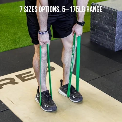 Vista 6 de REP Bandas de resistencia cortas de fitness para fuerza y acondicionamiento. Múltiples niveles de resistencia disponibles de 5 a 230 libras. Se