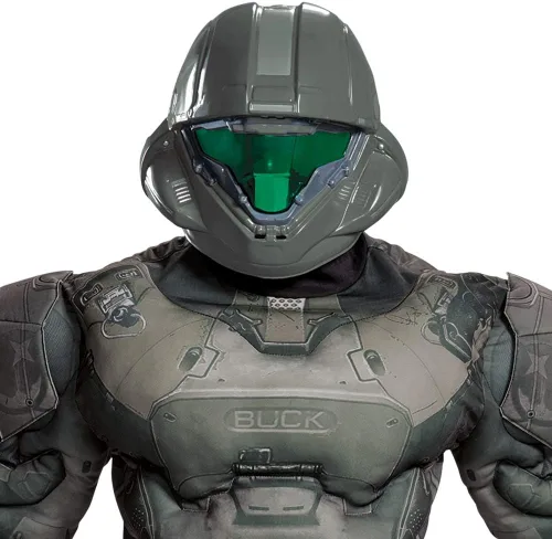 Vista 4 de Disguise Disfraz para hombre de talla grande Halo Spartan Buck Muscle