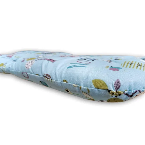 Vista 8 de twoworld Cojín para silla alta, cojín grueso grande para silla de bebé, cojín para asiento de bebé, funda transpirable (animal azul)