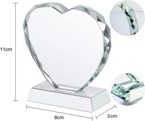 Vista 5 de Marco de fotos de cristal 3D personalizado para parejas, marco de fotos personalizado con texto de imagen, regalos de fotos personalizados